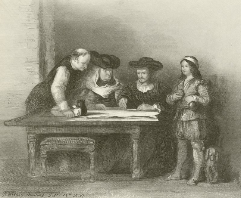 Kolumba v klášteře La Rabida od David Wilkie