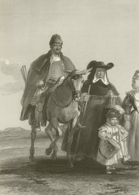 Skupina figurek vstupující do Madridu od David Wilkie
