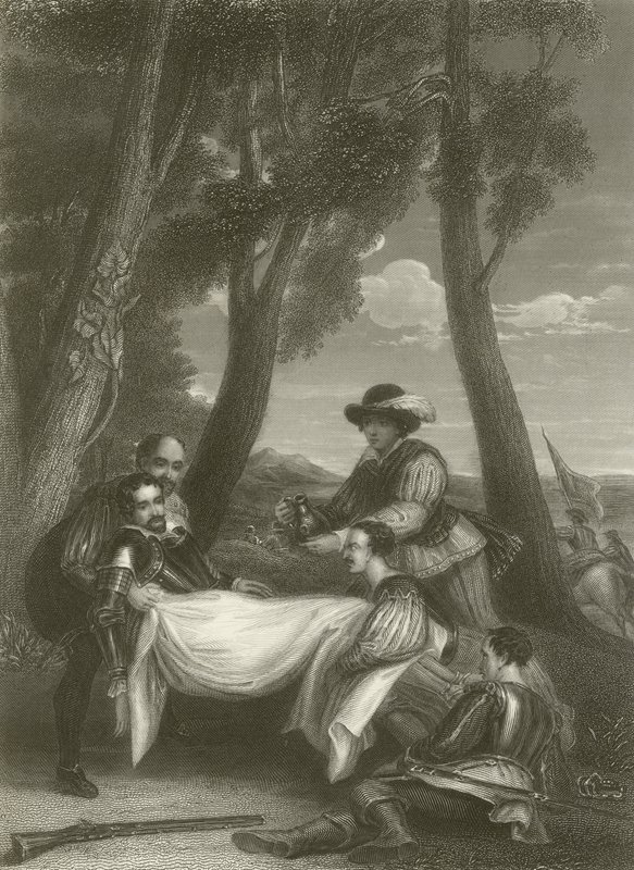 Smrt sira Philipa Sidneyho od David Wilkie