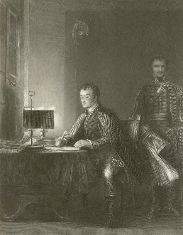 Vévoda z Wellingtonu píše své zprávy od David Wilkie