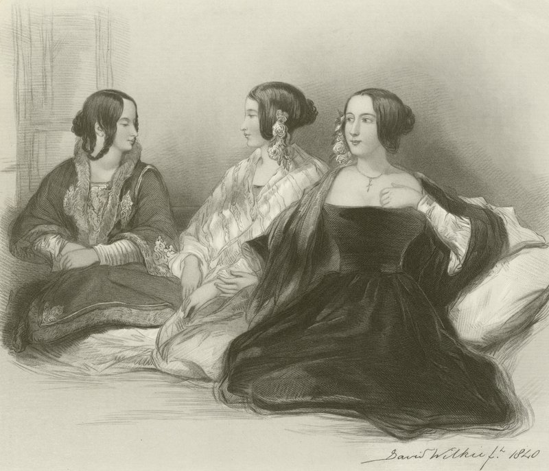 Tři řecké sestry v Therapii od David Wilkie