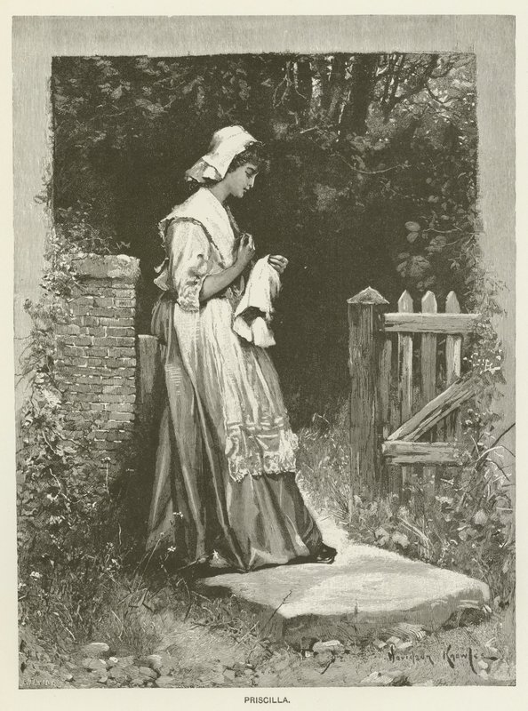 Priscilla (rytina) od Davidson (after) Knowles