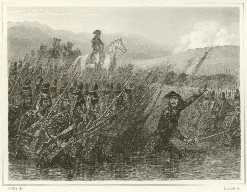Průchod Tagliamento od Denis-Auguste-Marie Raffet
