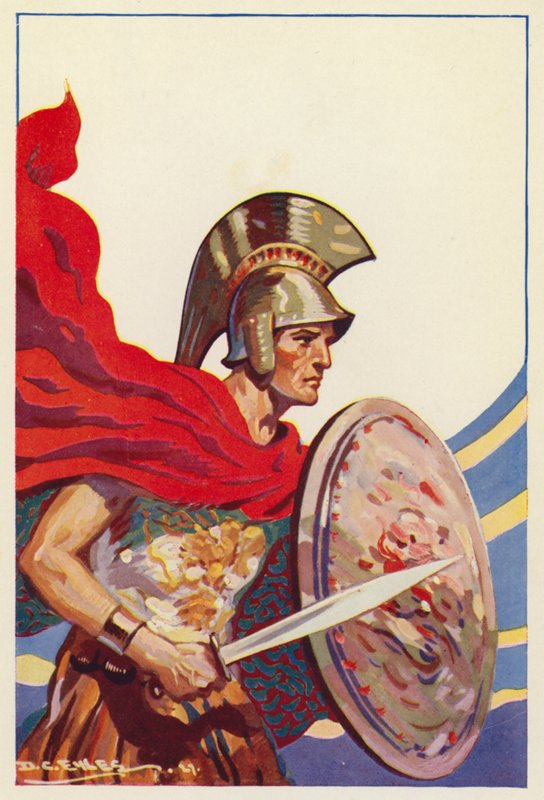 Odysseus (barevná litografie) od Derek Charles Eyles
