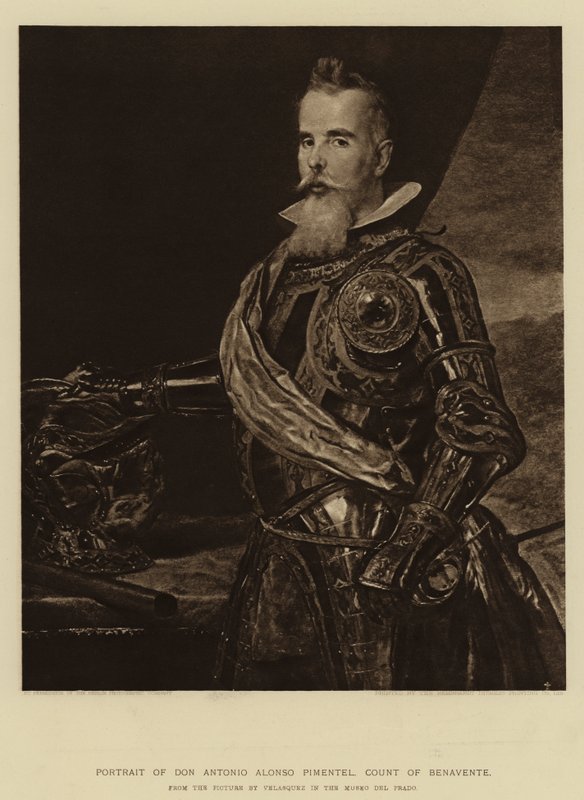 Portrét Dona Antonia Alonsa Pimentela, hraběte z Benavente od Diego Velázquez