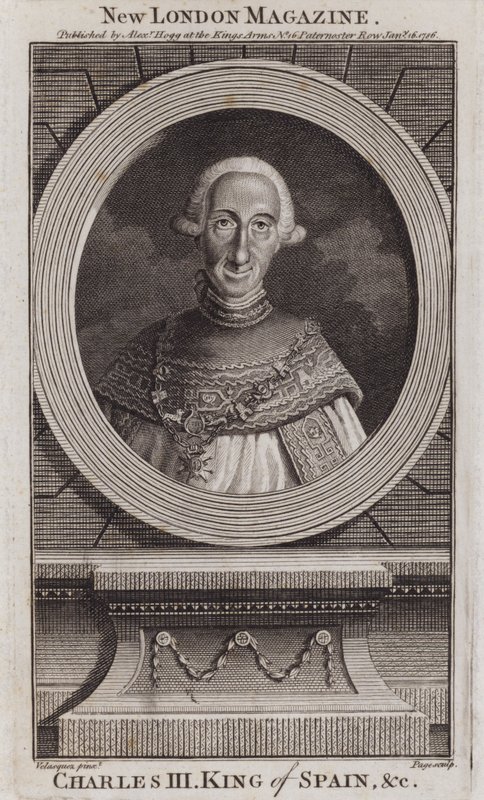 Karel III., španělský král od Diego Rodriguez de Silva y (after) Velazquez