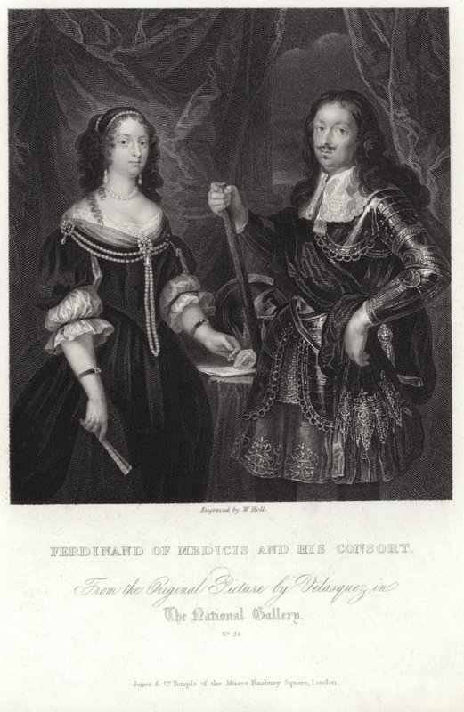 Portrét Ferdinanda Medicejského a jeho choti od Diego Velázquez