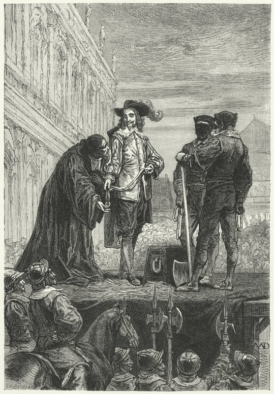Poprava krále Karla I., 1649 od Diogene Ulysse Napoleon Maillart