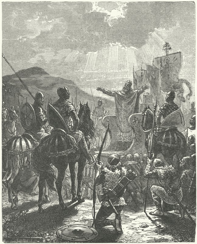 Papež Innocent III. káže křížovou výpravu Albigenských od Diogene Ulysse Napoleon Maillart
