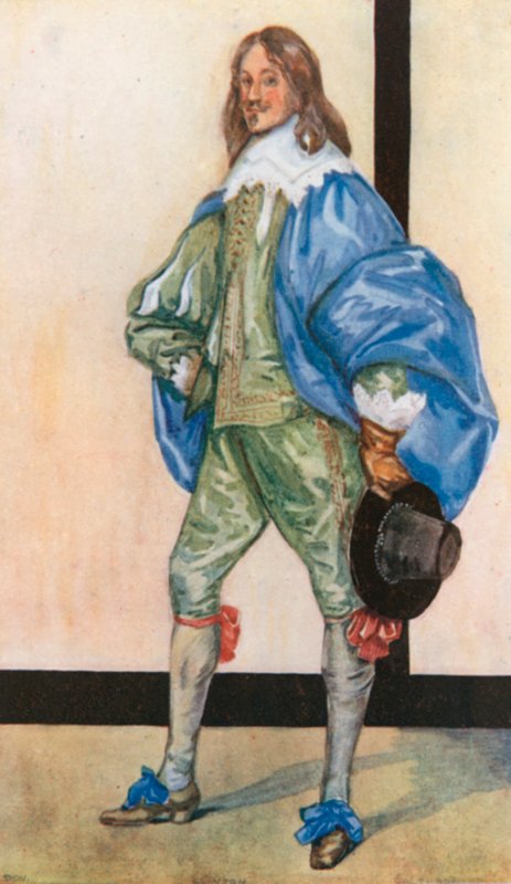 Muž doby Karla I. 1625-1649 od Dion Clayton Calthrop