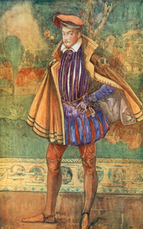 Muž doby Alžběty 1558-1603 od Dion Clayton Calthrop