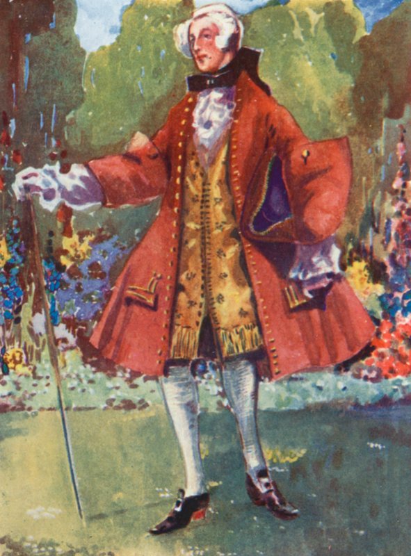 Muž doby Jiřího II 1727-1760 od Dion Clayton Calthrop