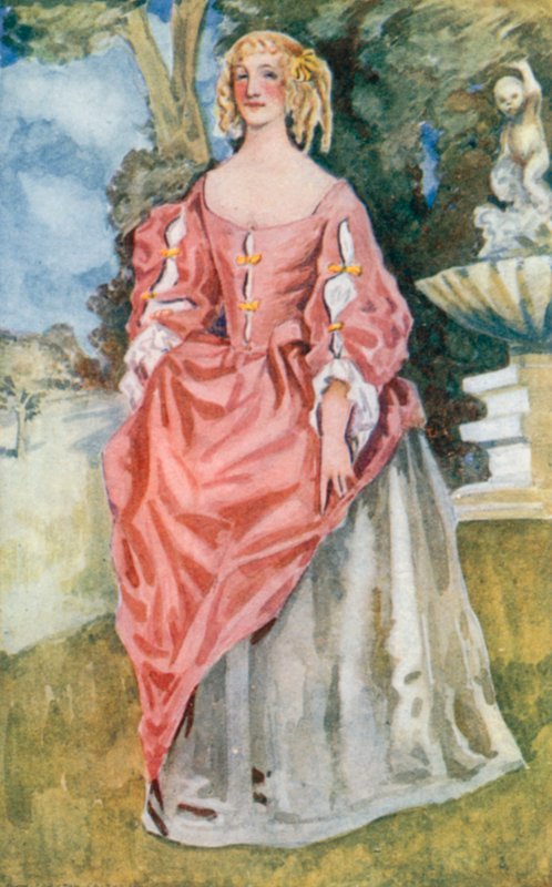 Žena doby Karla II. 1660-1685 od Dion Clayton Calthrop