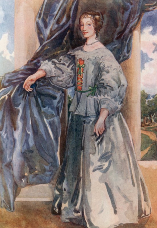 Žena doby Karla I. 1625-1649 od Dion Clayton Calthrop