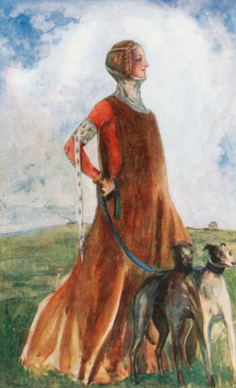 Žena doby Edwarda III. 1327-1377 od Dion Clayton Calthrop