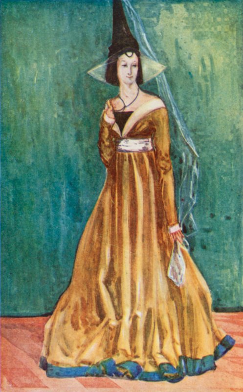 Žena doby Edwarda IV 1461-1483 od Dion Clayton Calthrop