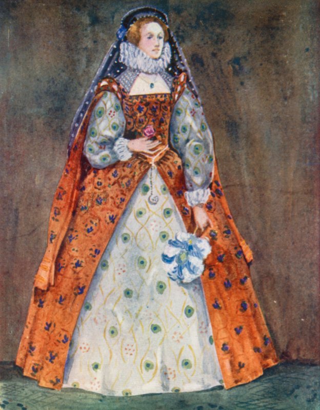 Žena z doby Alžběty 1558-1603 od Dion Clayton Calthrop
