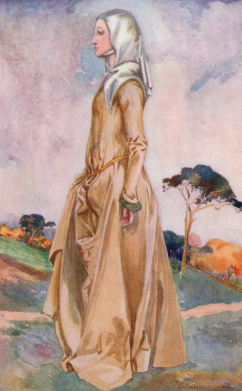 Žena doby Jindřicha I. 1154-1189 od Dion Clayton Calthrop