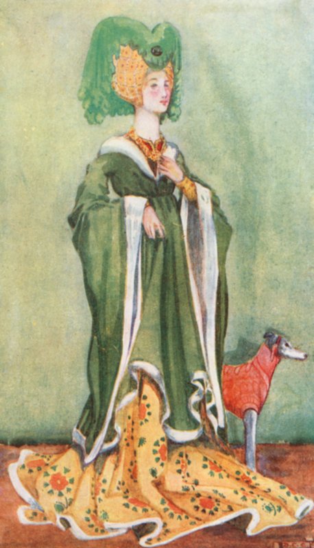 Žena doby Jindřicha VI. 1422-1461 od Dion Clayton Calthrop