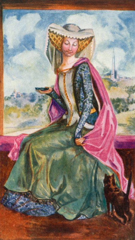 Žena doby Jindřicha V. 1413-1422 od Dion Clayton Calthrop