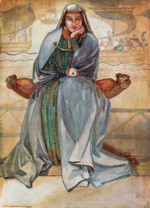 Žena doby Richarda I. 1189-1199 od Dion Clayton Calthrop