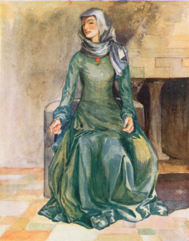 Žena z doby Viléma II 1087-1100 od Dion Clayton Calthrop