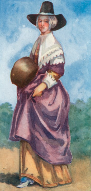 Žena z doby Cromwellových 1649-1660 od Dion Clayton Calthrop