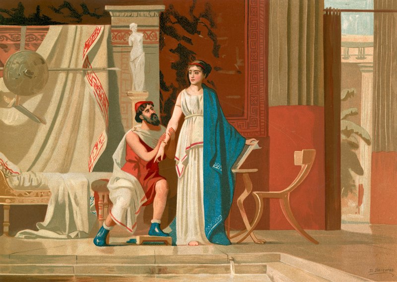 Aspasia a Perikles od Dionisio Baixeras Verdaguer