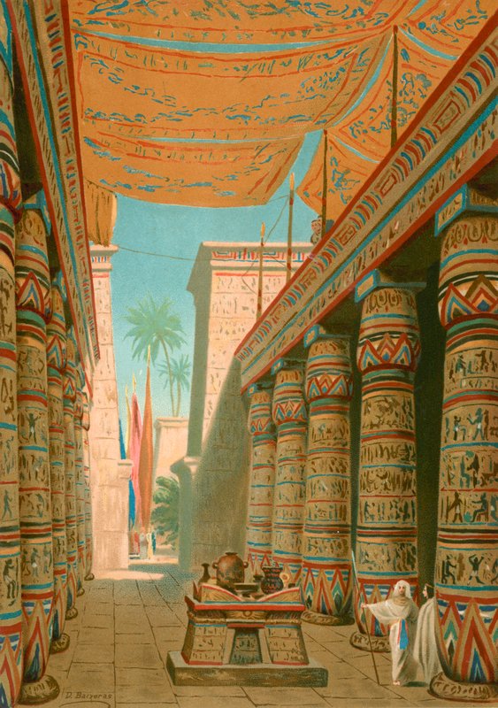 Interiér paláce egyptského vládce od Dionisio Baixeras Verdaguer