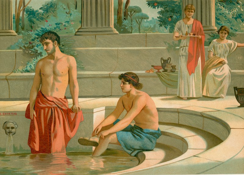 Telemachus a Pisistratus v paláci Menelaus od Dionisio Baixeras Verdaguer