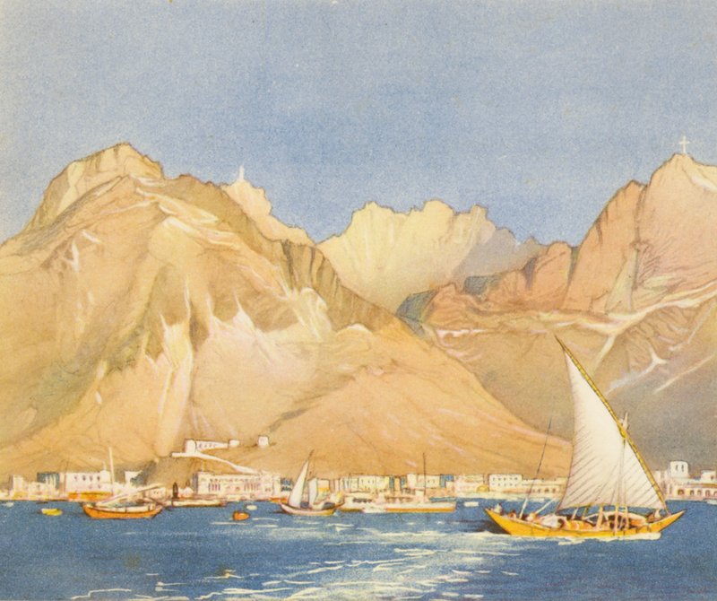 Aden (barevná litografie) od Donald (after) Maxwell