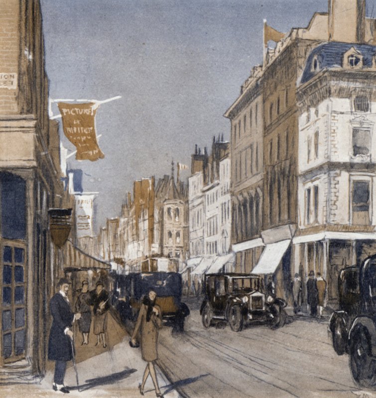 Bond Street (barevné lito) od Donald (after) Maxwell