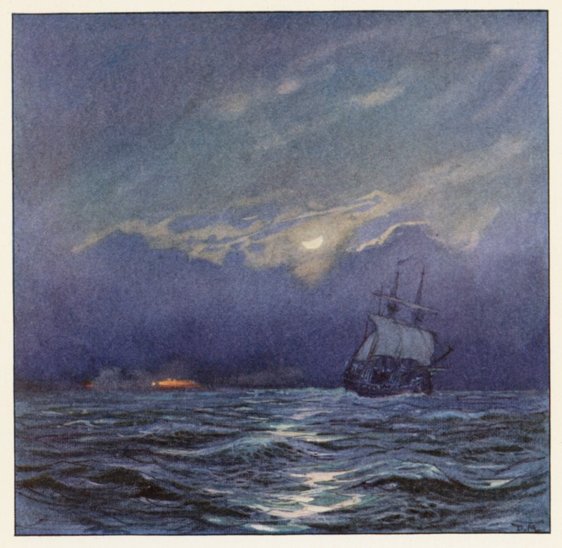 Rudyard Kipling: (barevná litografie) od Donald (after) Maxwell