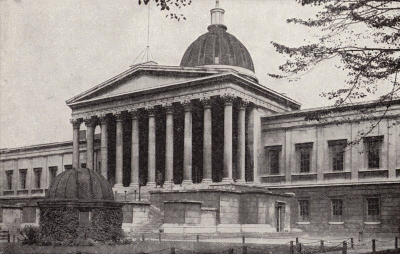 University College, Gower Street, Bloomsbury, Londýn (černobílá fotografie) od Donald McLeish