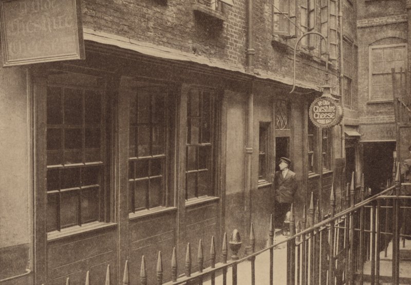 Ye Olde Cheshire Cheese Pub (černobílá fotografie) od Donald McLeish