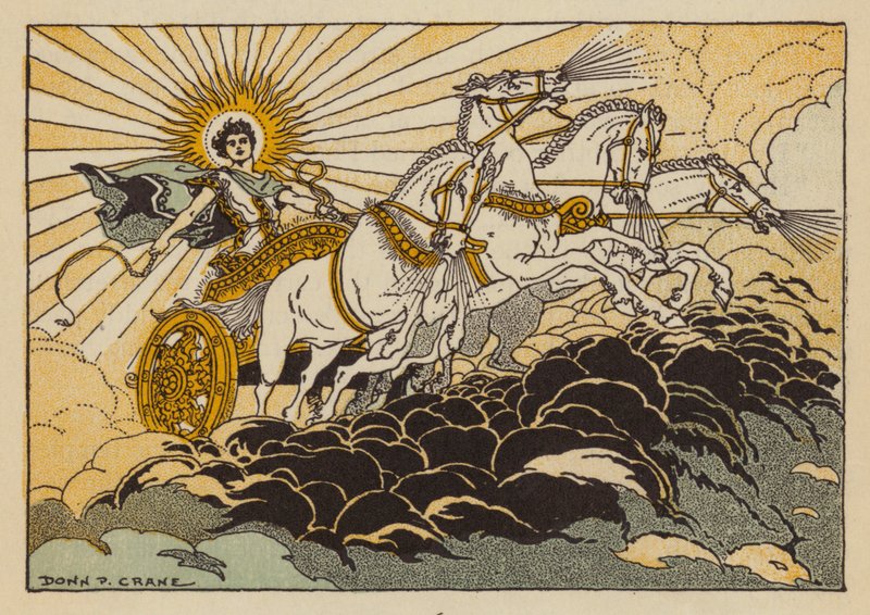 Phaethon, bůh řecké mytologie (barva litho) od Donn P. Crane