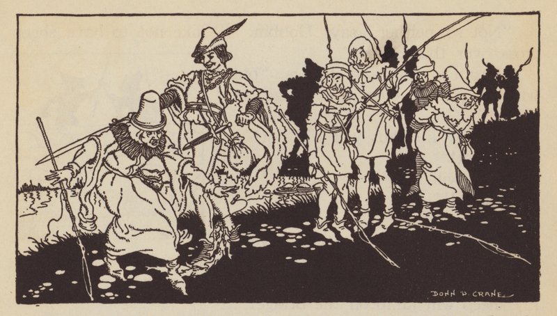 The Wise Men of Gotham , anglický lidový příběh (litho) od Donn P. Crane