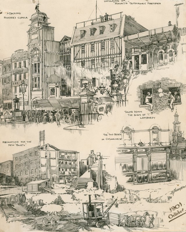 Náčrty Londýna z října 1901 (rytina) od Douglas Macpherson
