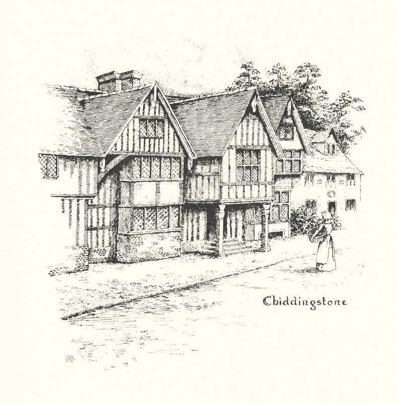 Chiddingstone (litografie) od Duncan Moul