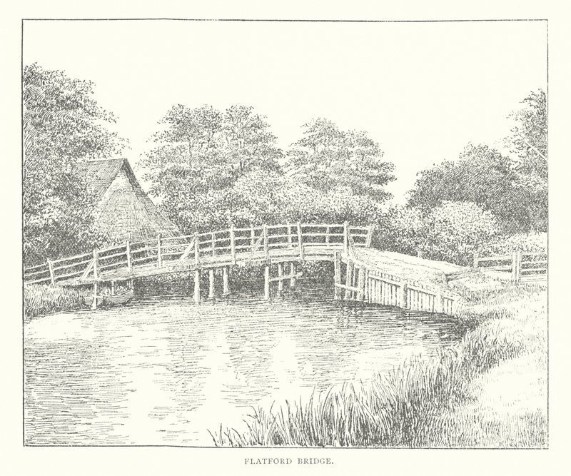 Flatford Bridge (litografie) od Duncan Moul