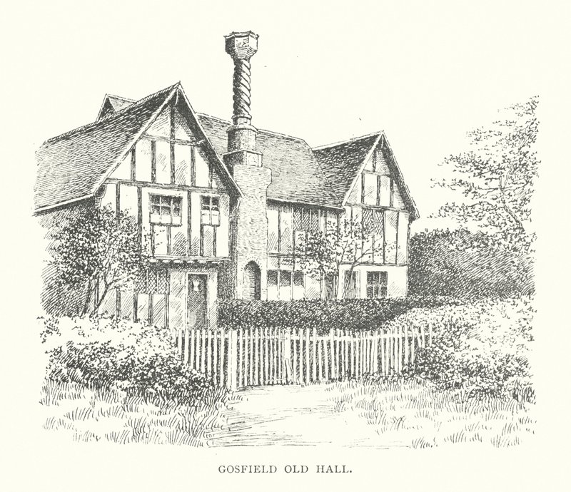 Gosfield Old Hall (litografie) od Duncan Moul