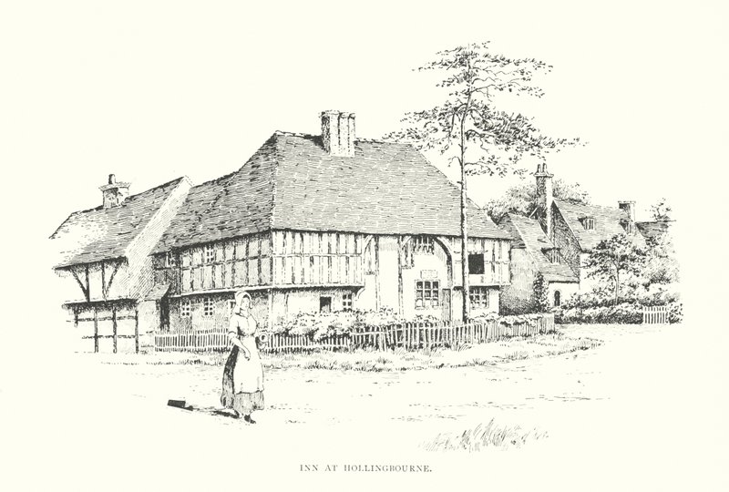 Hostinec v Hollingbourne (litografie) od Duncan Moul