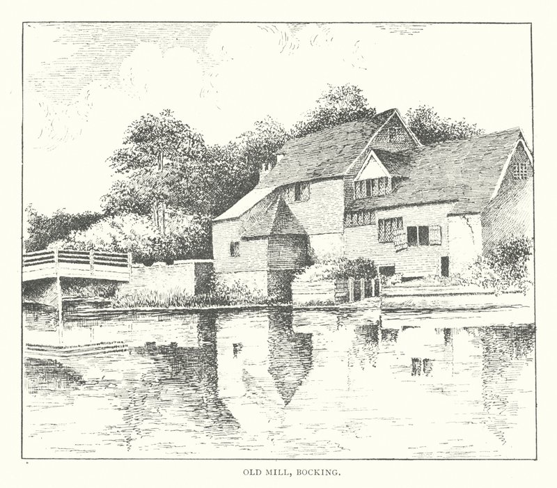 Old Mill, Bocking (litografie) od Duncan Moul