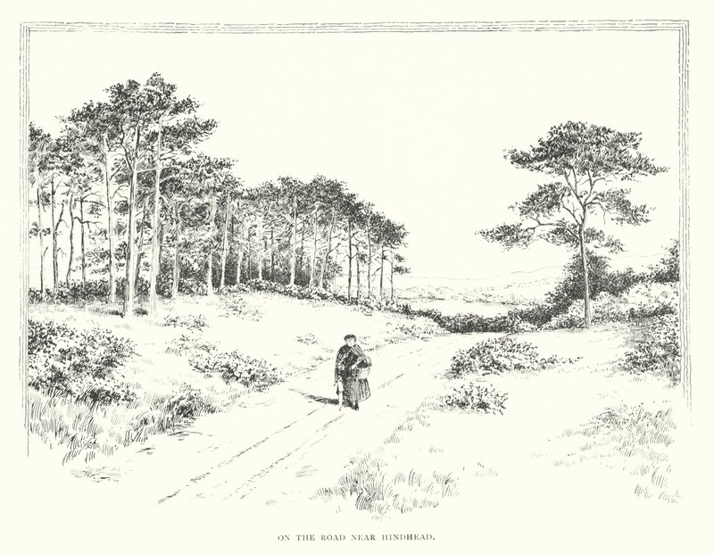 Na silnici u Hindheadu (litografie) od Duncan Moul