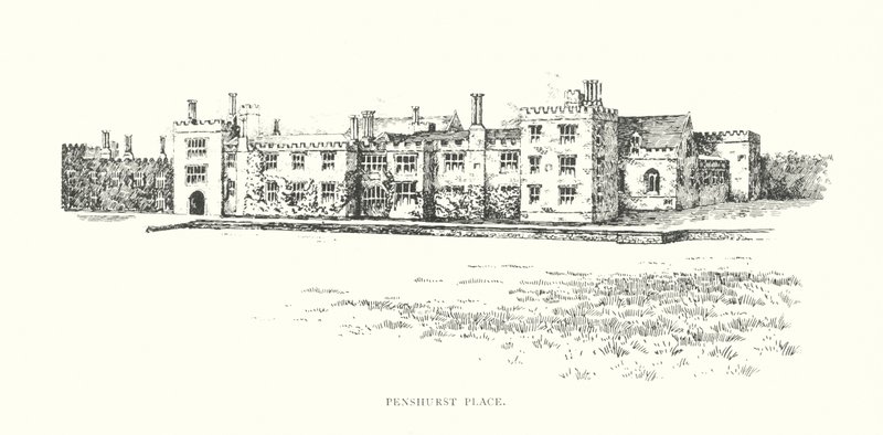 Penshurst Place (litografie) od Duncan Moul