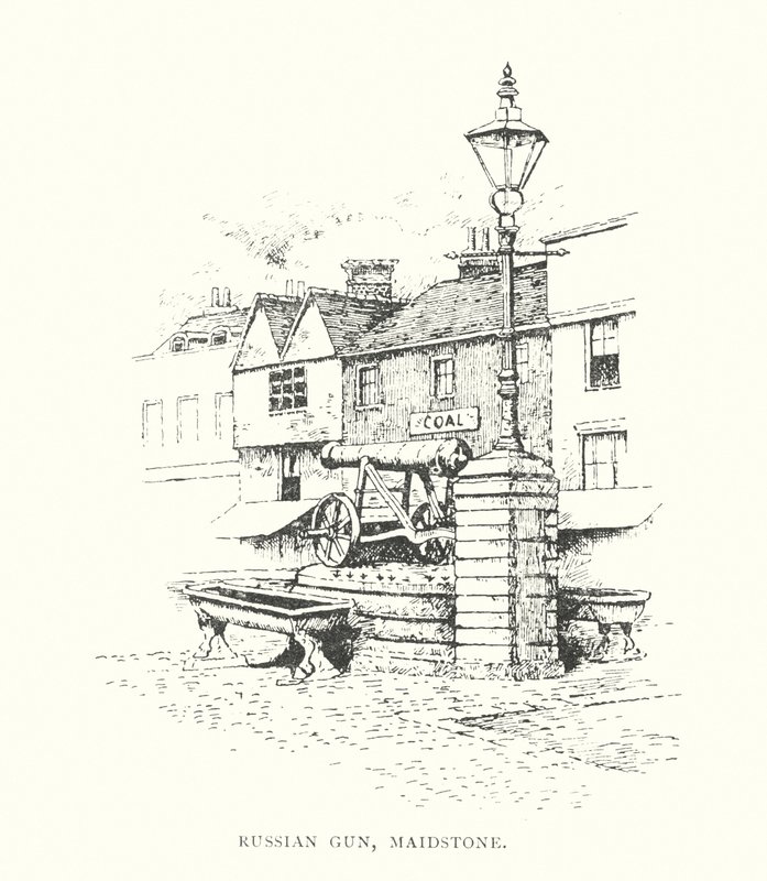 Russian Gun, Maidstone (litografie) od Duncan Moul