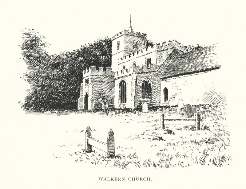 Walkern Church (litografie) od Duncan Moul