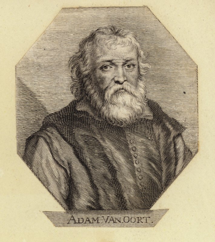 Adam Van Oort, narozený jako Adam van Noort, belgický umělec. Vyryl Johann Georg Waldreich od Dutch School