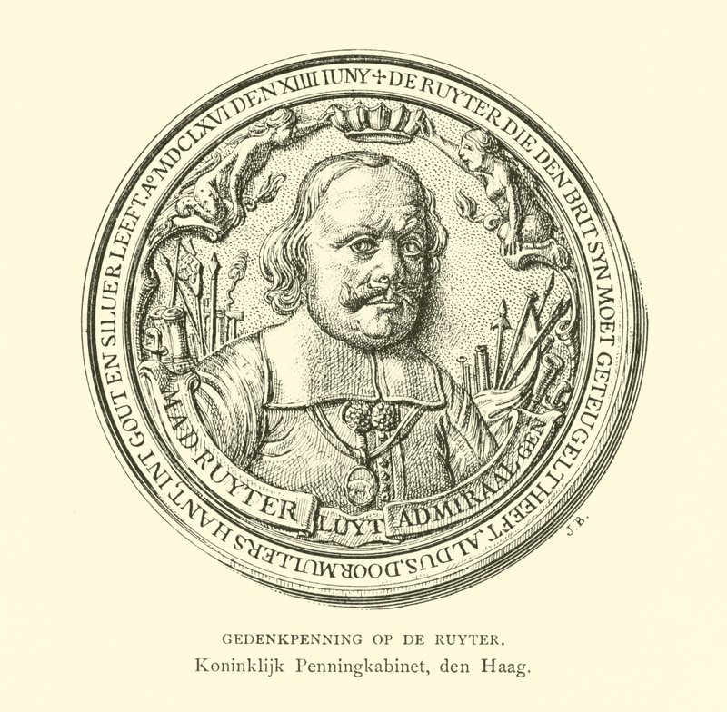 Pamětní medaile admirála Michiela de Ruytera od Dutch School
