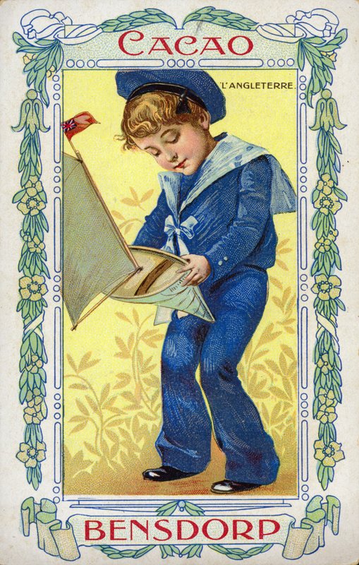 Anglický námořník s hračkou lodi od Dutch School